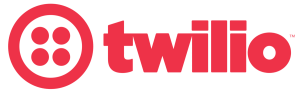 Twilio communication API platform logo for SMS and voice services. Cloud communication tool for automated messaging.