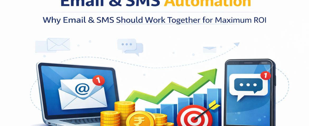 Email and SMS automation system designed to improve lead follow-ups and conversions. Marketing automation workflow combining email and SMS strategies.